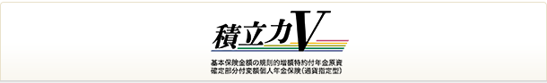 積立力V 基本保険金額の規則的増額特約付年金原資確定部分付変額個人年金保険（通貨指定型）